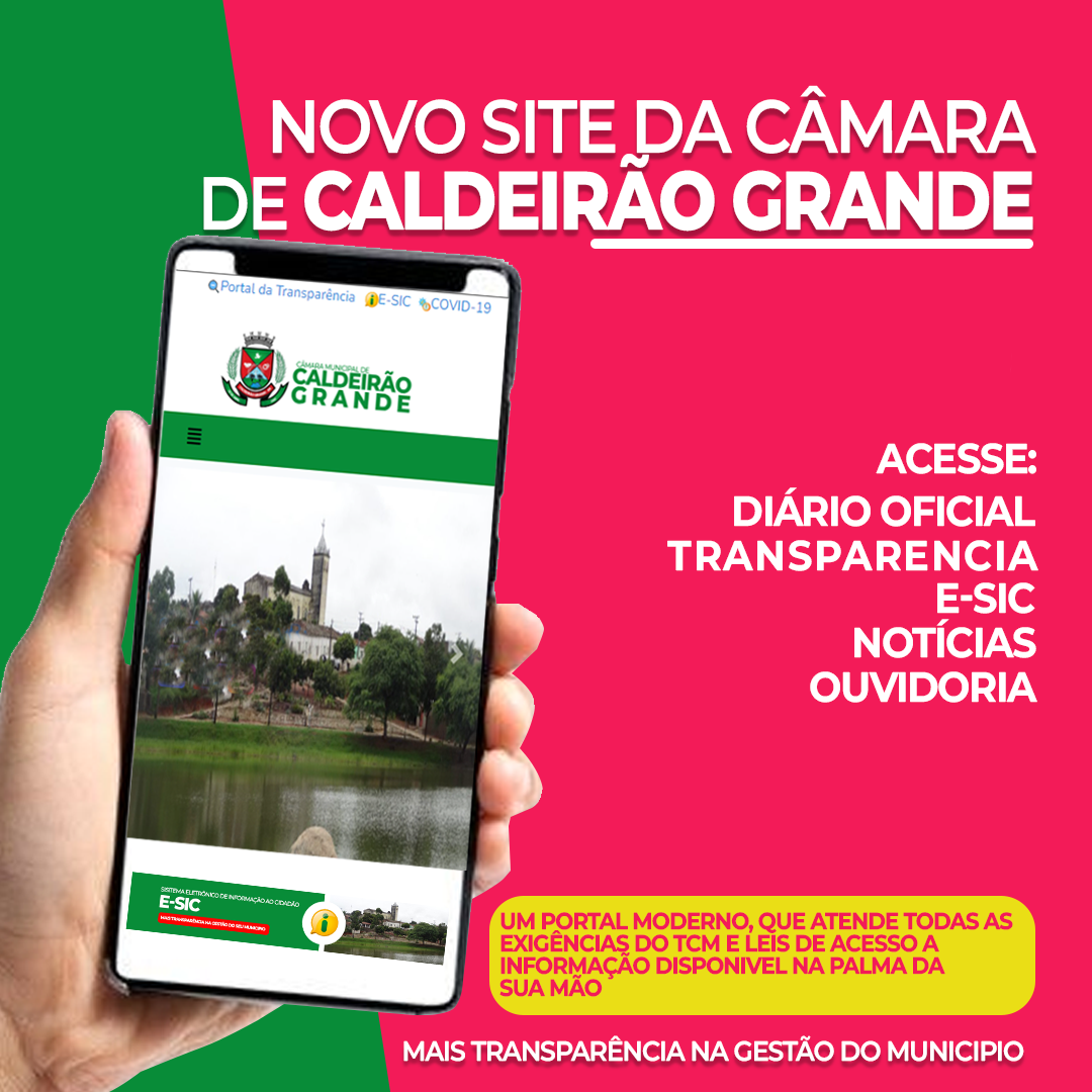 NOVO PORTAL DA CAMARA DE CALDEIRÃO GRANDE